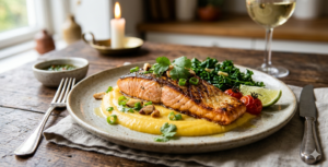 🐟 Filé de Salmão com Toque Mineiro: Elegância e Sabor! 🐟🍋✨