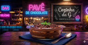 Pavê de Chocolate Fácil 🍫🥛🍓